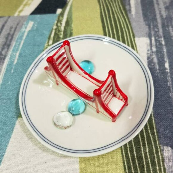 Molly Hatch Anthropologie Golden Gate Bridge Ring Dish Jewelry Holder San Fran - Picture 7 of 8